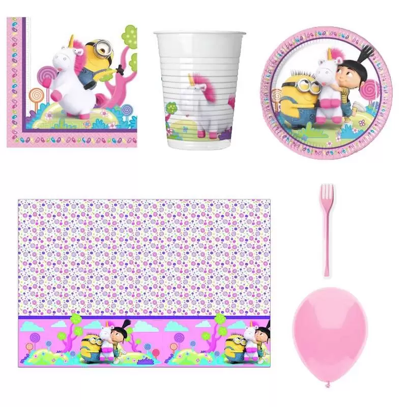 KIT N.6 AGNES CATTIVISSIMO ME – SET TAVOLA MINIONS