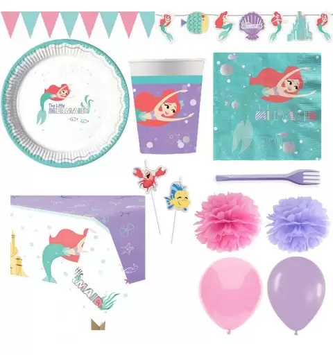 KIT N.60 ARIEL UNDER THE SEA - ARTICOLI PER FESTA LA SIRENETTA