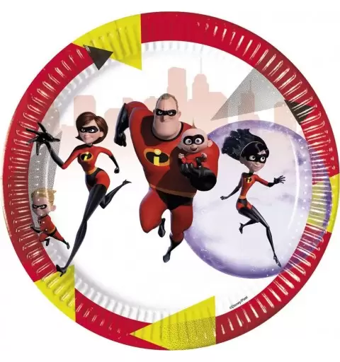 KIT N.46 GLI INCREDIBILI – ARTICOLI PER FESTA A TEMA SUPEREROI