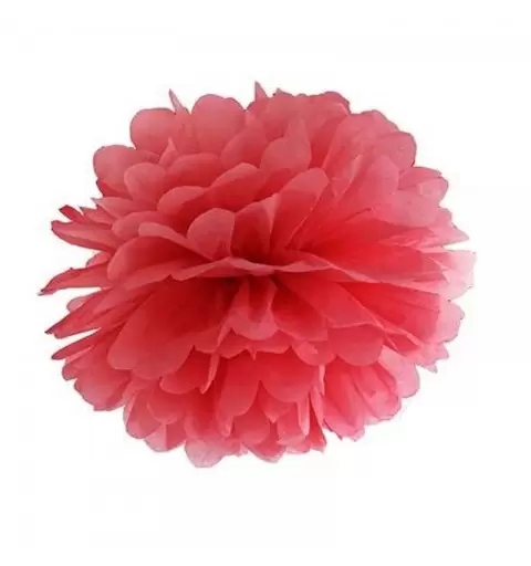 FLUFFY ROSSO POM PON DI CARTA - 12 PZ