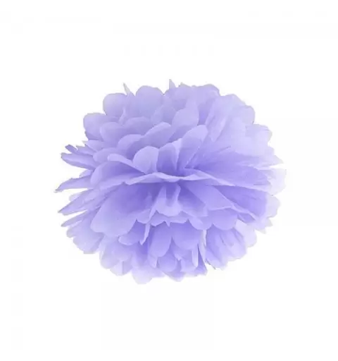 FLUFFY LILLA POM PON IN CARTA GLICINE - 12 PZ