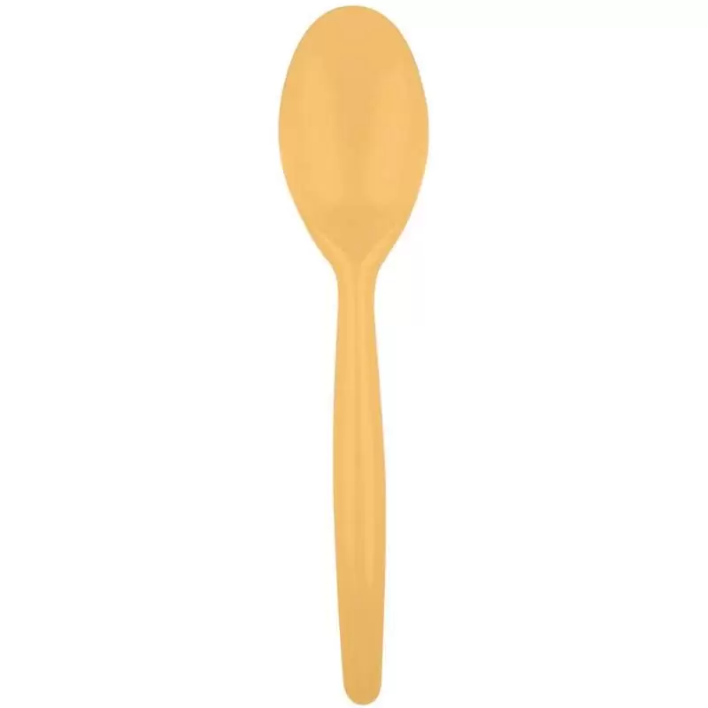 CUCCHIAI ORO DI PLASTICA - 20 PZ