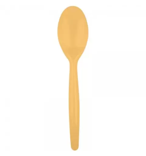 CUCCHIAI ORO DI PLASTICA - 20 PZ