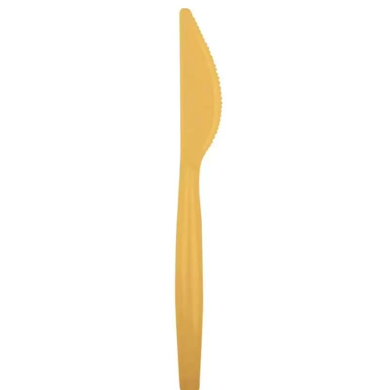 COLTELLI ORO DI PLASTICA - 20 PZ