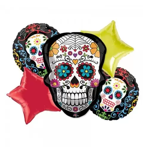 BOUQUET N.2 DIA DE LOS MUERTOS – COMPOSIZIONE PALLONCINI