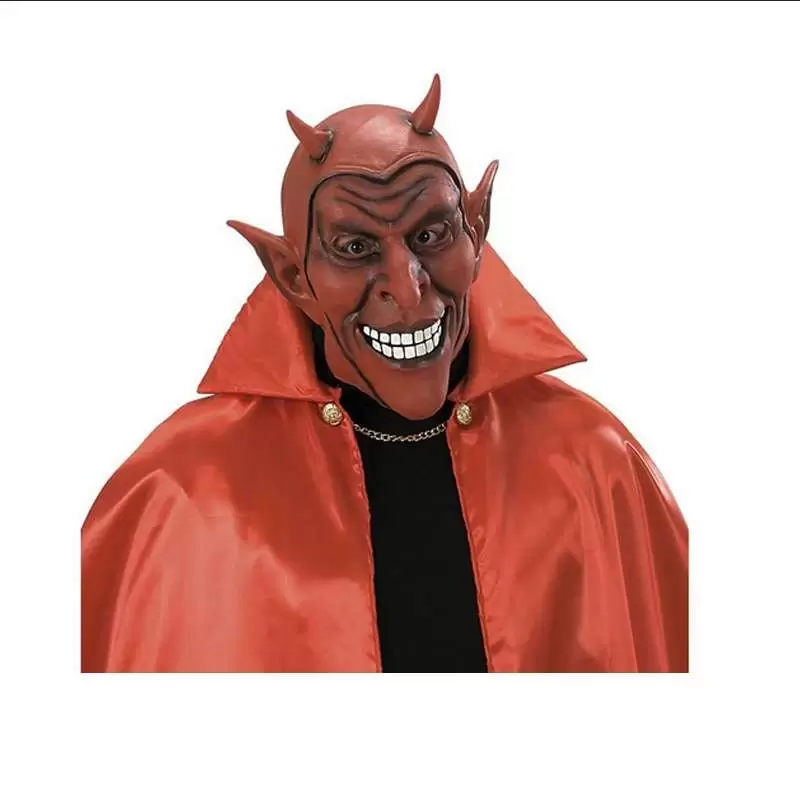 MASCHERA DIAVOLO SORRIDENTE ROSSA