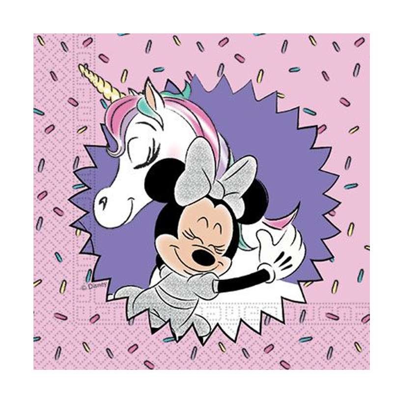 KIT N.29 MINNIE UNICORN – COORDINATO TAVOLA PER 80 PERSONE