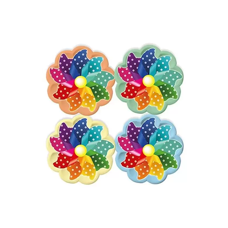 PIATTI GIRANDOLA MULTICOLOR – 8 PZ MIX