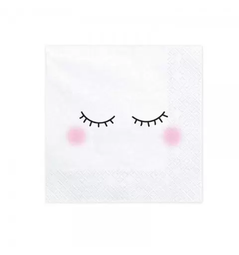 TOVAGLIOLI OCCHI NERI E GOTE ROSA - 20 PZ
