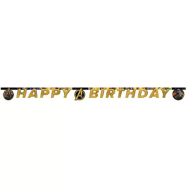 GHIRLANDA AVENGERS INFINITY WAR HAPPY BIRTHDAY
