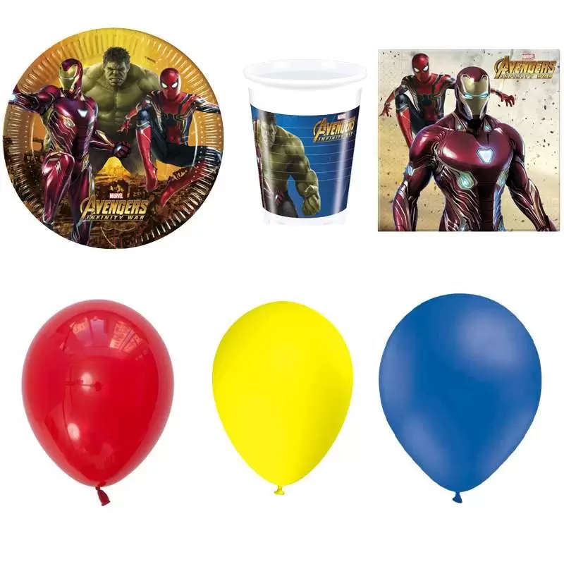 KIT N.22 AVENGERS INFINITY WAR - ACCESSORI FESTA A TEMA