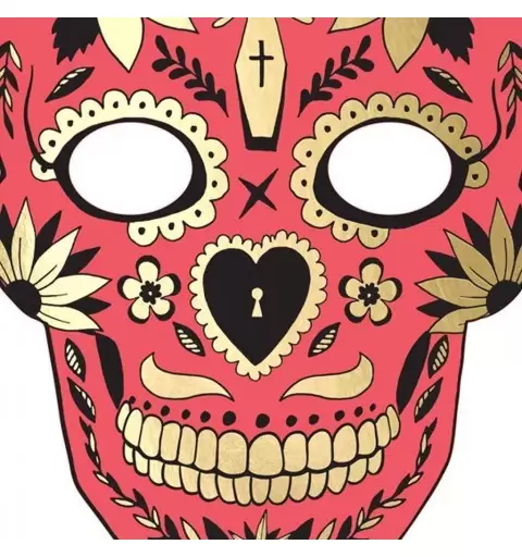 MASCHERA TESCHIO DIA DE LOS MUERTOS – 3 PZ
