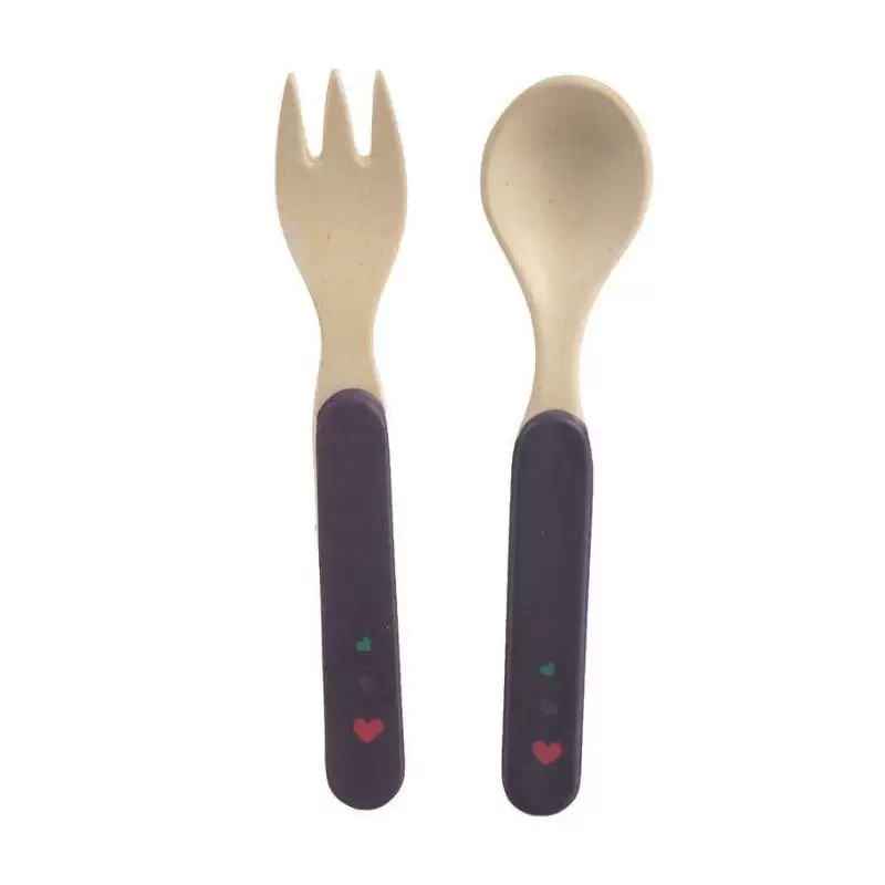 SET PAPPA UNICORNI IN BAMBOO - 2 PIATTI BICCHIERE E POSATE