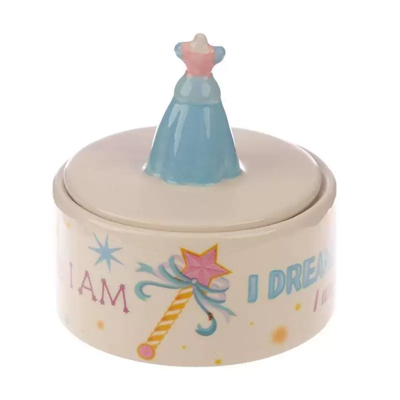 PORTAGIOIE CON VESTITO DA PRINCIPESSA – PORTA OGGETTI IN CERAMICA PER BAMBINE