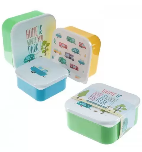 PORTA MERENDE CON GRAFICA MEZZI DI TRASPORTO - SCATOLE DI PLASTICA PORTA PRANZO