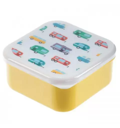 PORTA MERENDE CON GRAFICA MEZZI DI TRASPORTO - SCATOLE DI PLASTICA PORTA PRANZO