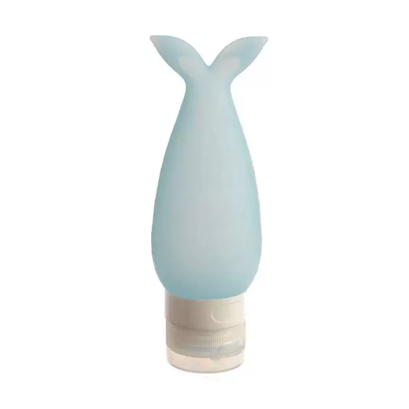 FLACONCINO DA VIAGGIO A FORMA DI PINNA DI SIRENA - CONTENITORE PER LIQUIDI 90 ML