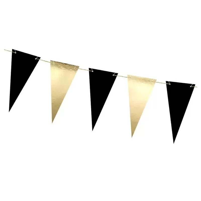 SET TAVOLA CAPODANNO PER 12 PERSONE – ACCESSORI FESTA FINE ANNO ORO E NERO