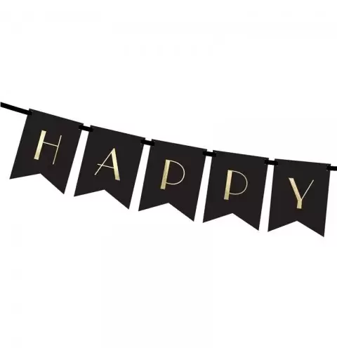 SET TAVOLA CAPODANNO PER 6 PERSONE – ACCESSORI FESTA FINE ANNO ORO E NERO