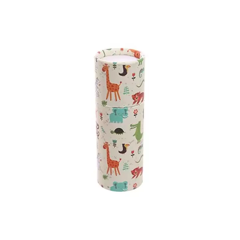 TUBO ANIMALI DELLO ZOO CON MATITE COLORATE - 1 PZ