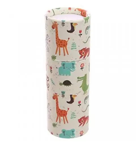 TUBO ANIMALI DELLO ZOO CON MATITE COLORATE - 1 PZ