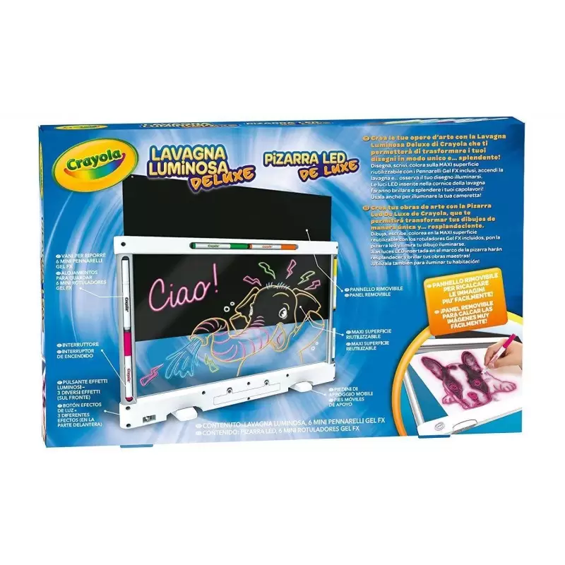 LAVAGNA LUMINOSA DELUXE CRAYOLA – MAXI LAVAGNA MAGICA PER BAMBINI