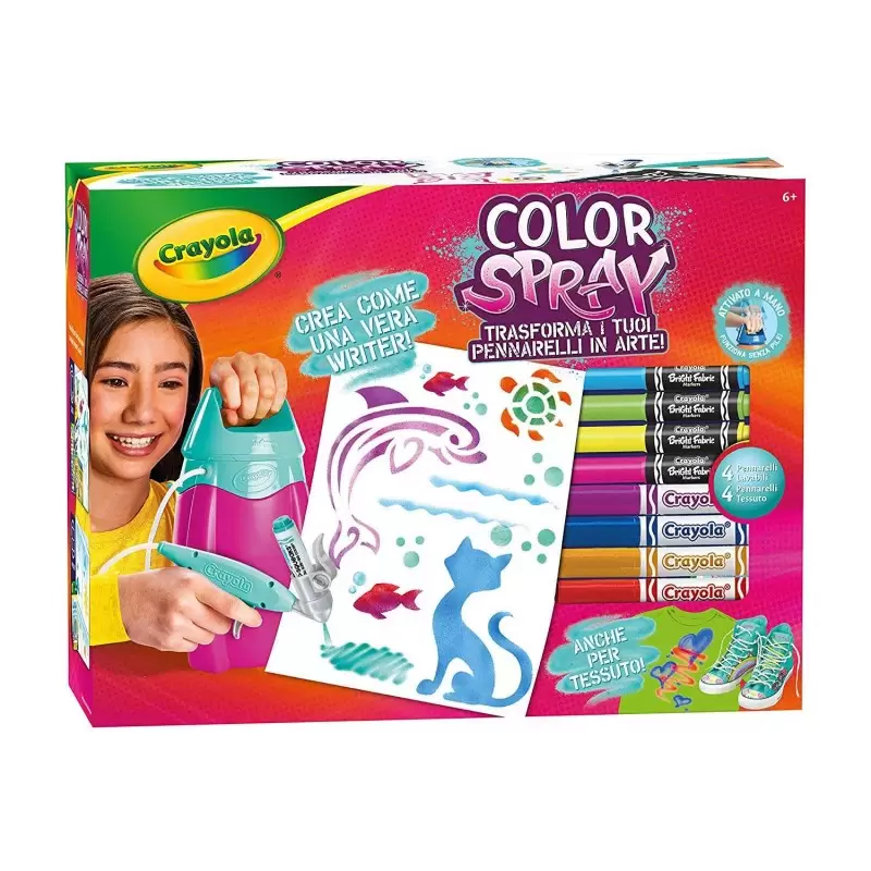 COLOR SPRAY CRAYOLA – AEROGRAFO ELETTRONICO PER BAMBINI