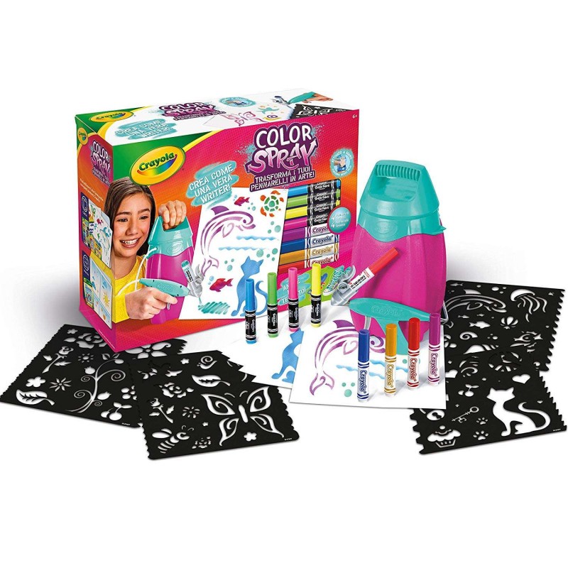 Kit Creativo Colori Sfumabili Blend & Spray per Bambini e