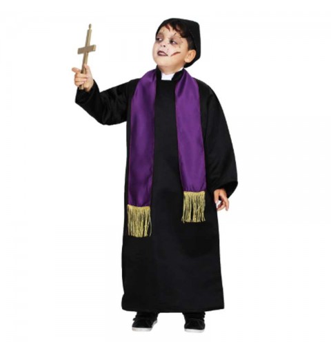 Costume da sacerdote per bambini per la festa di Halloween vestito da  pastore con cintura ragazzi abiti da pastore della bibbia per bambini Costume  da ministro - AliExpress