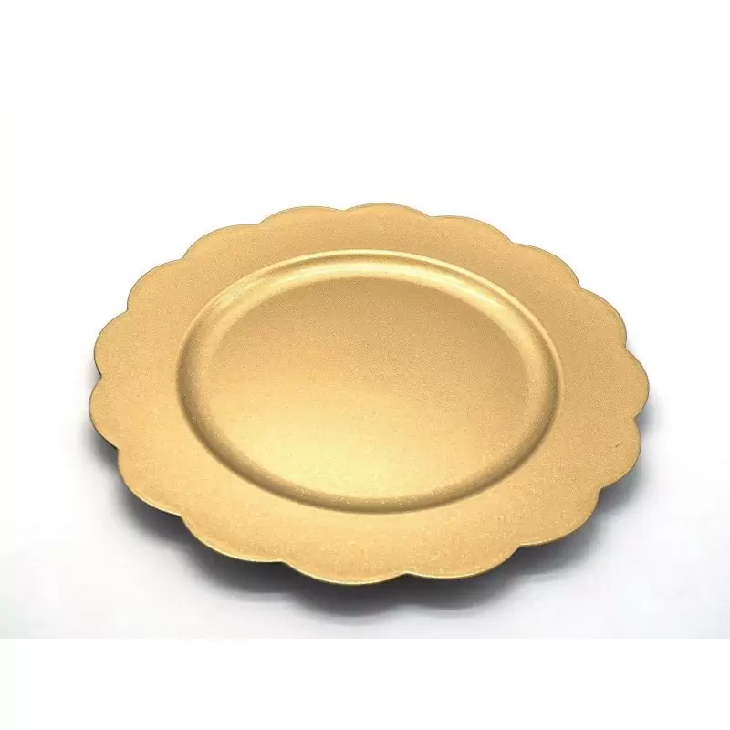 SOTTOPIATTO ORO A FORMA DI FIORE – 6 PZ
