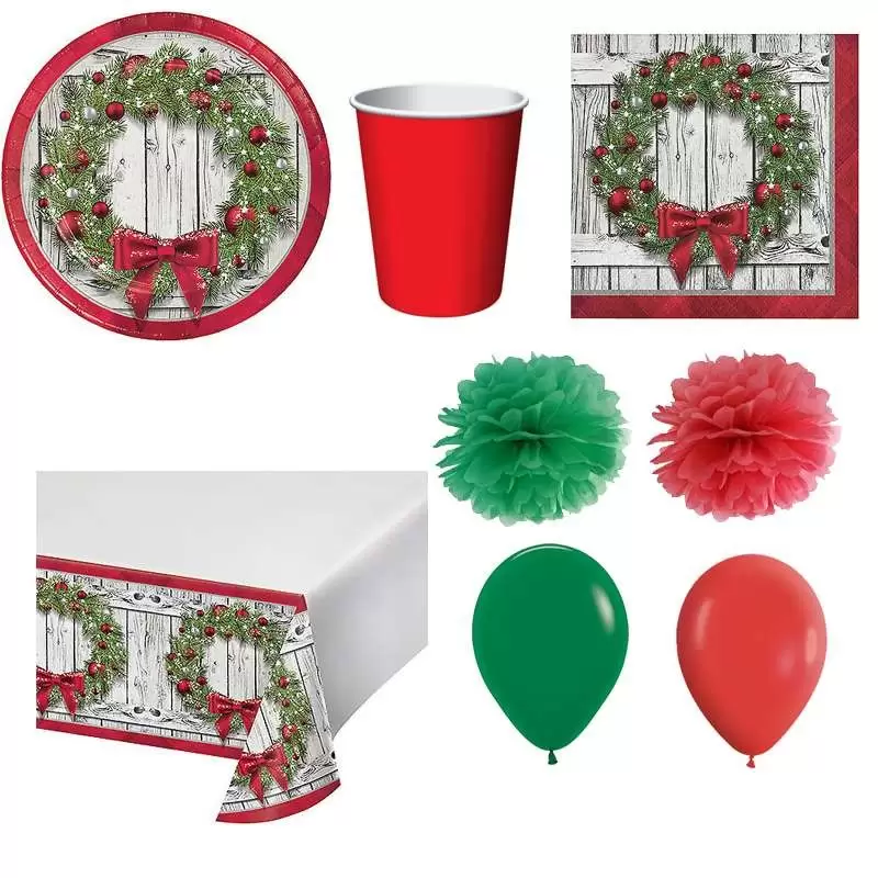 KIT N.49 GHIRLANDA NATALIZIA – SET TAVOLA PER NATALE