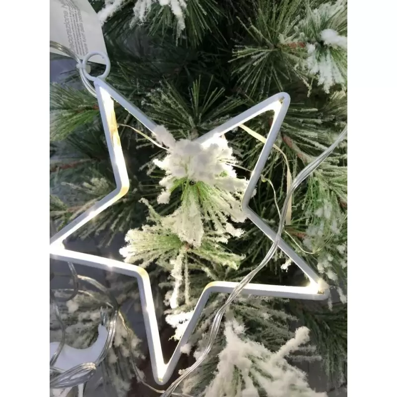 CATENA DI LUCI LED A FORMA DI STELLE – LUCE BIANCA PER ADDOBBI