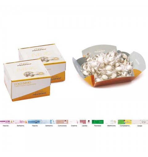 2 CONFEZIONI DI CONFETTI MAXTRIS DOLCE EVENTO BIANCO - 1 KG