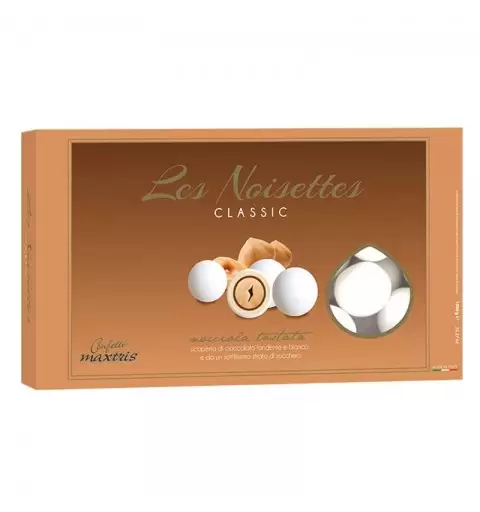 CONFETTI MAXTRIS LES NOISETTES CLASSIC BIANCO – 1 KG