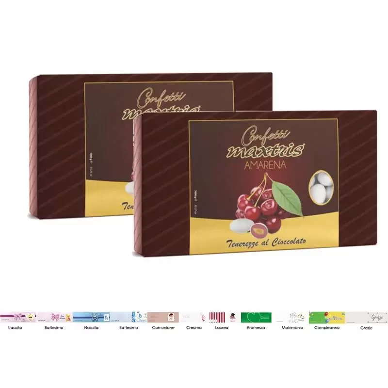 2 CONFEZIONI DI CONFETTI MAXTRIS AMARENA – 2 KG