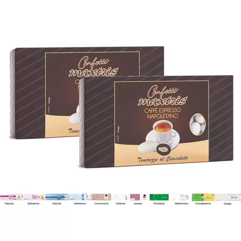 2 CONFEZIONI DI CONFETTI MAXTRIS CAFFÈ ESPRESSO – 2 KG