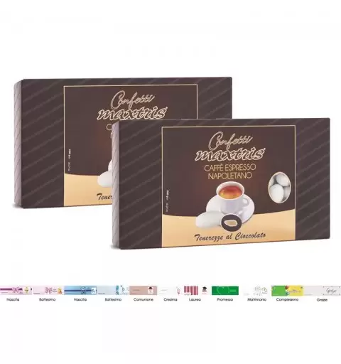 2 CONFEZIONI DI CONFETTI MAXTRIS CAFFÈ ESPRESSO – 2 KG