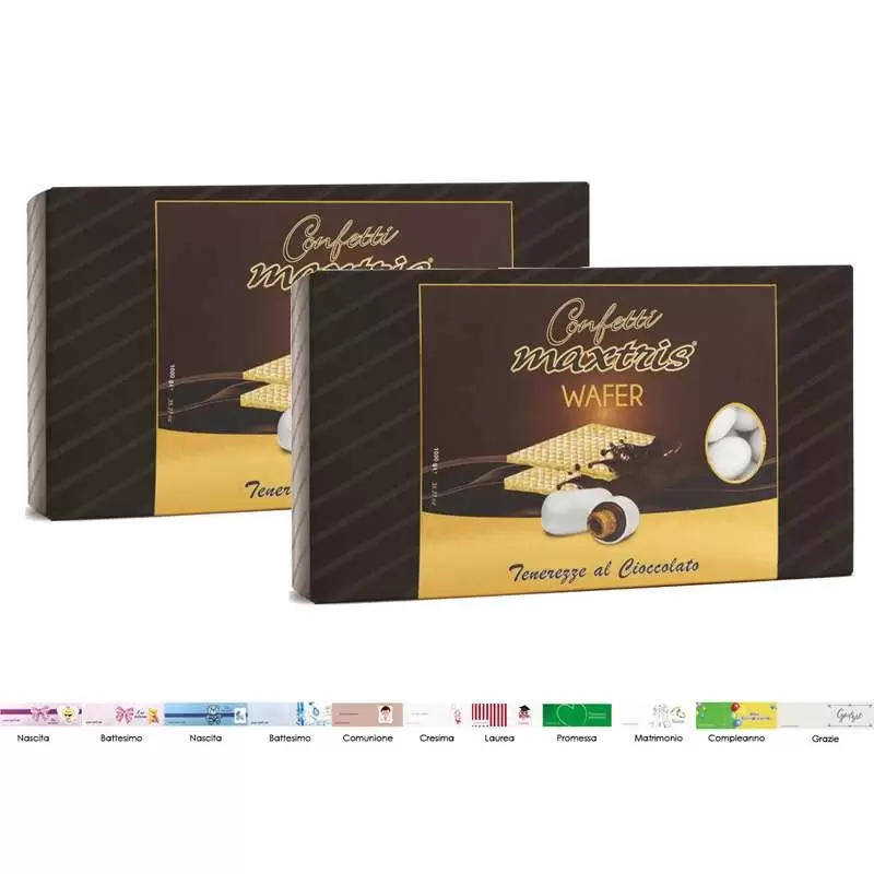2 CONFEZIONI DI CONFETTI MAXTRIS WAFER – 2 KG