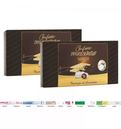 2 CONFEZIONI DI CONFETTI MAXTRIS WAFER – 2 KG