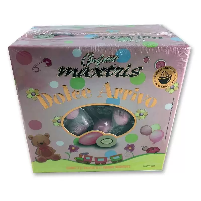 CONFETTI DOLCE ARRIVO MAXTRIS ROSA – 500 GR IMBUSTATI SINGOLARMENTE
