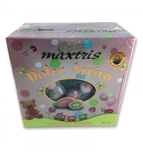 CONFETTI DOLCE ARRIVO MAXTRIS ROSA – 500 GR IMBUSTATI SINGOLARMENTE