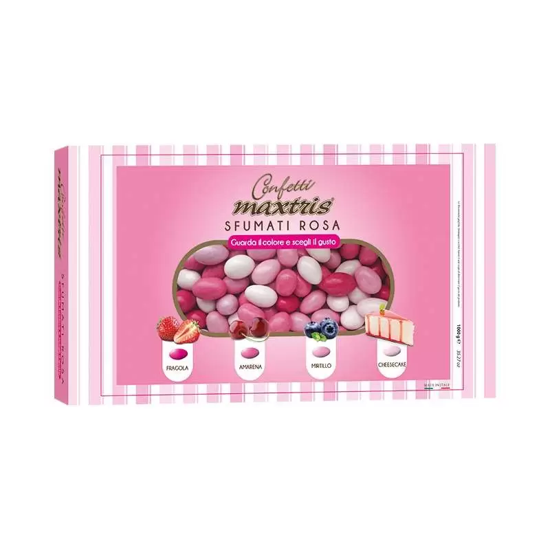 CONFETTI MAXTRIS SFUMATI ROSA – 1 KG