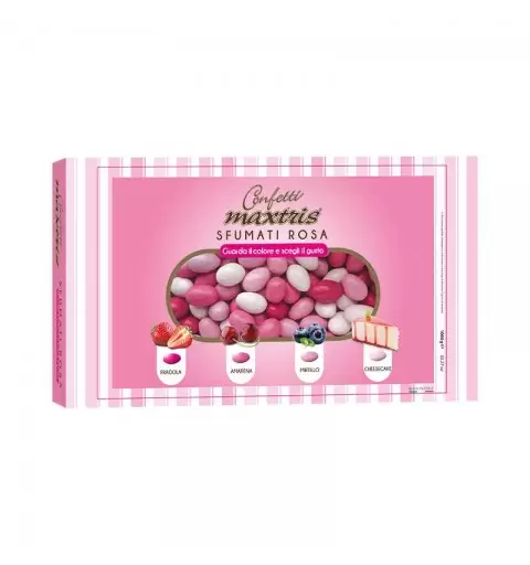 CONFETTI MAXTRIS SFUMATI ROSA – 1 KG