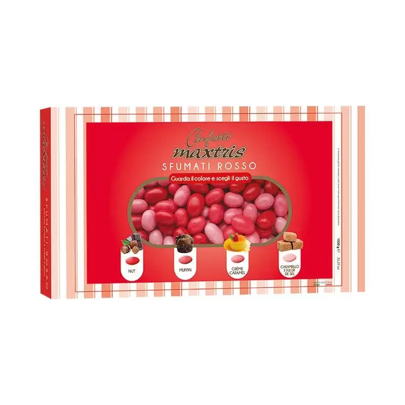 CONFETTI MAXTRIS SFUMATI ROSSO – 1 KG