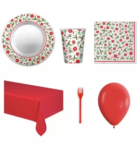 KIT N. 6 NATALIE – ACCESSORI PER FESTA DI NATALE