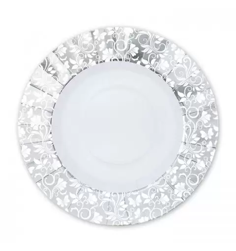 PIATTI CELEBRITY ARGENTO METAL - 8 PZ