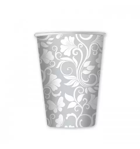 BICCHIERI CELEBRITY ARGENTO METAL - 8 PZ