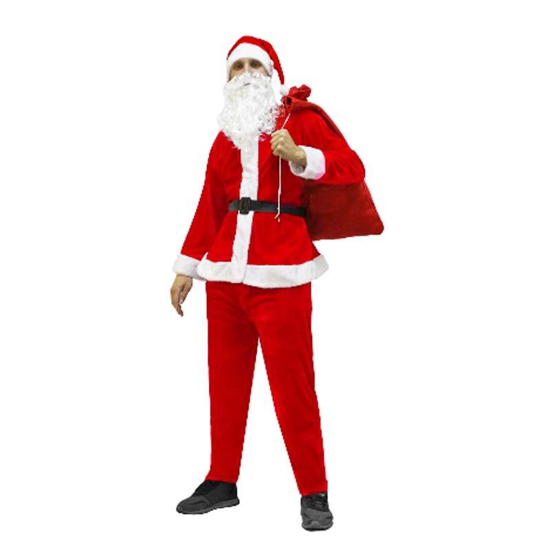 Vestito Babbo Natale Taglia 60.Vestito Completo Da Babbo Natale Per Uomo