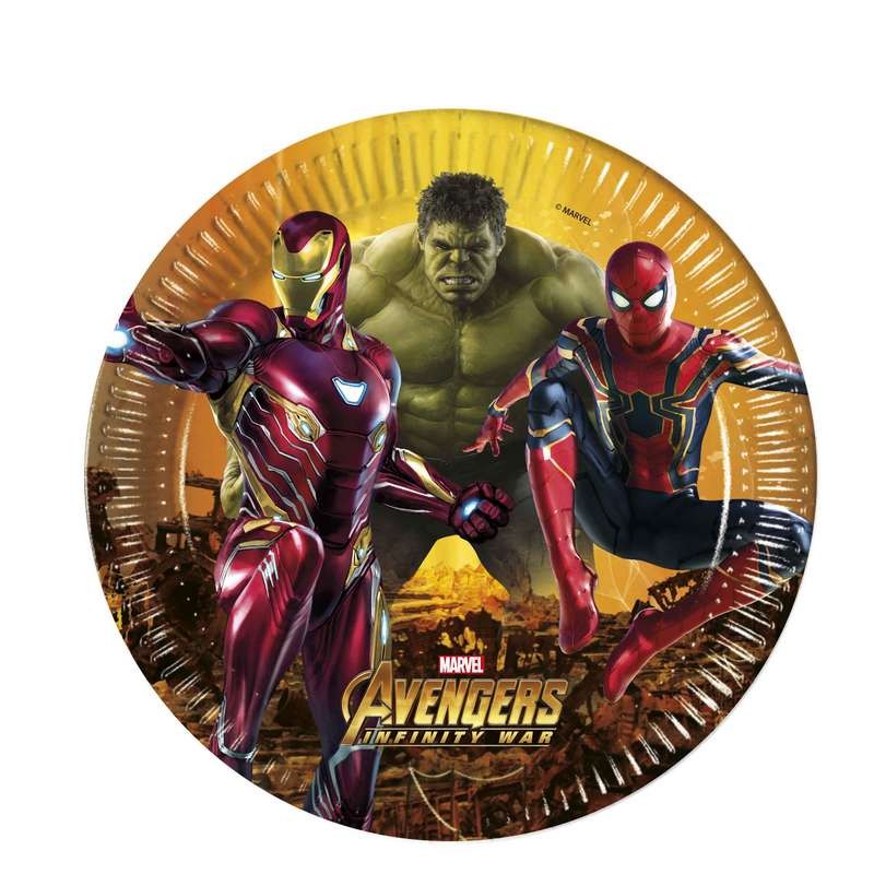 KIT N.64 AVENGERS INFINITY WAR - ACCESSORI FESTA A TEMA 64 PERSONE