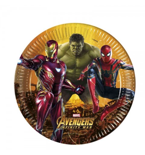 KIT N.64 AVENGERS INFINITY WAR - ACCESSORI FESTA A TEMA 64 PERSONE